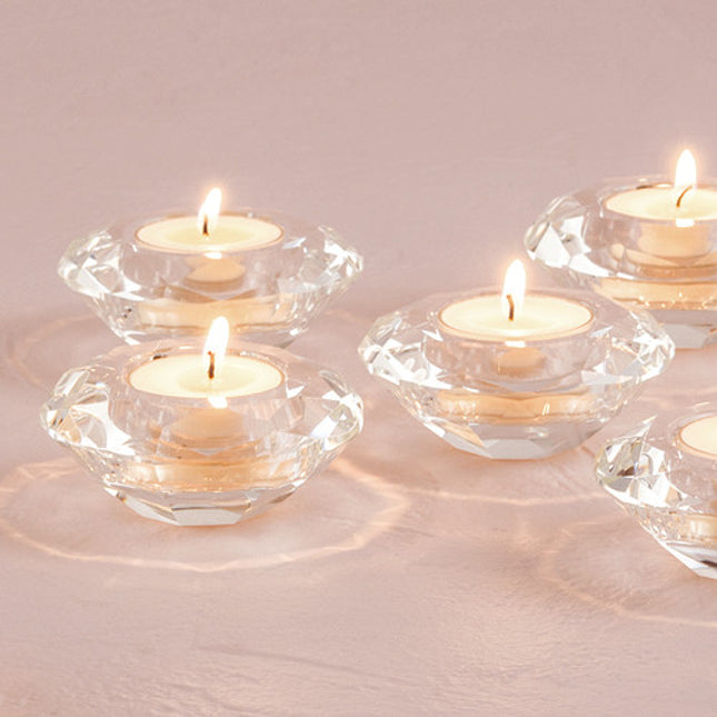 Crystal Tealight Candle Holder (Pack of 6)