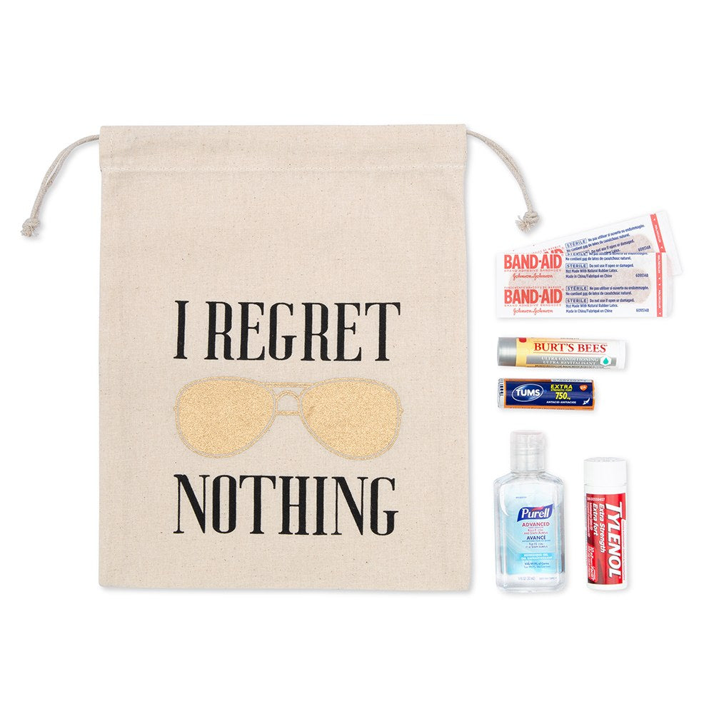I REGRET NOTHING! Hangover Survival Kits and Recovery Party Favor Bags!