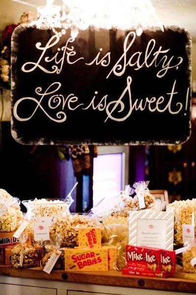Our Favorite DIY Wedding Popcorn Bars
