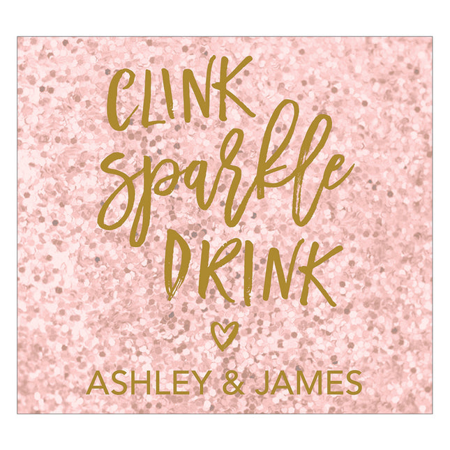 Sparkle Rectangular Label