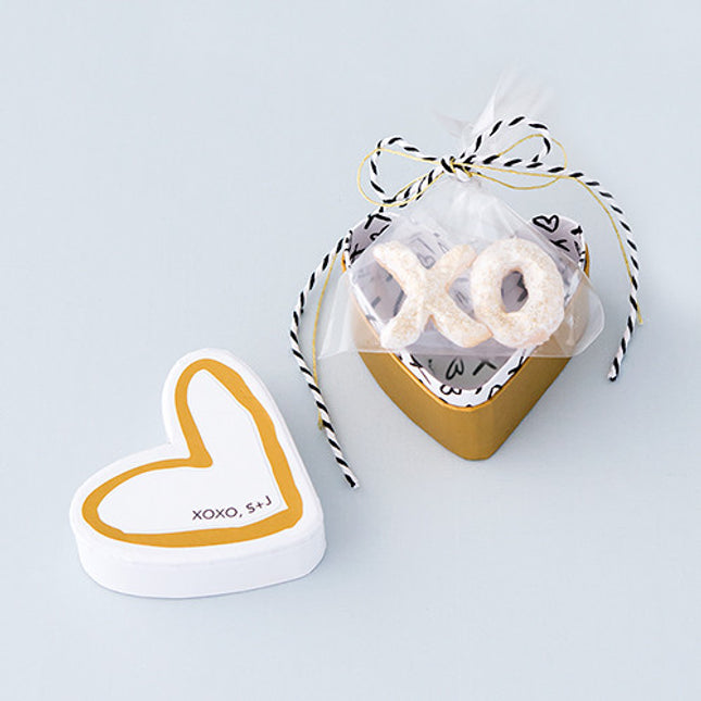 Hearts and Kisses Favor Box Diecut Sticker