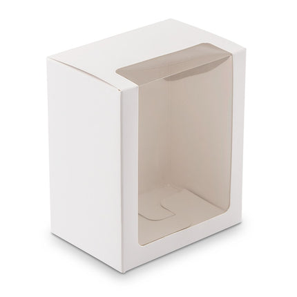 Tall White Gift Box with Clear Window