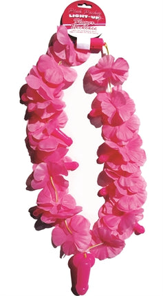 Pink Pecker Light-Up Flower Necklace HTP2986