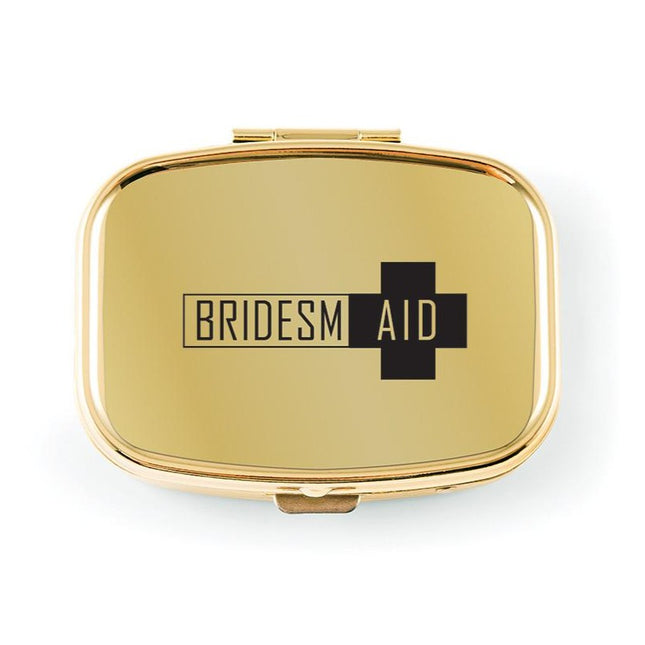 Bridesmaid Small Gold Pocket/Purse Pill Box