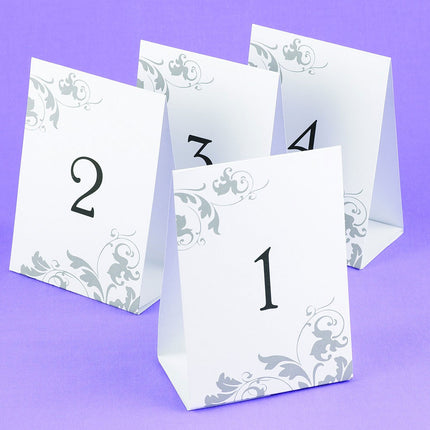 1 - 40 Table Number Tents