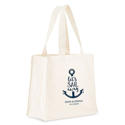 Destination Wedding Anchor Let's Sail Away Tote Bag – Butter Be Mine