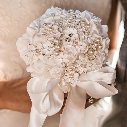 SALE ITEM - Handmade Couture Brooch Bridal Bouquet
