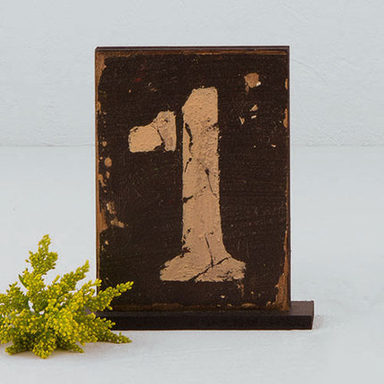 Rustic Self Standing Table Number Holder