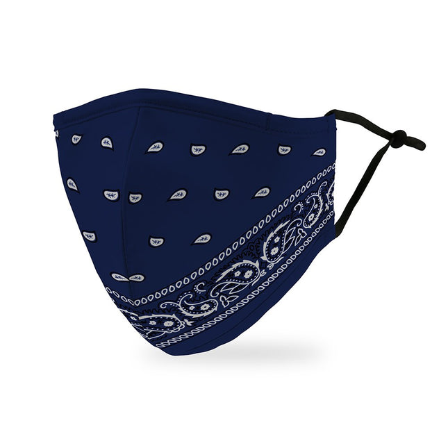Personalized Blue-Bandana Adult Protective Cloth Face Mask