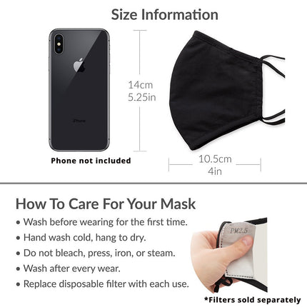 Reusable Cloth Face Mask - Blue Paisley