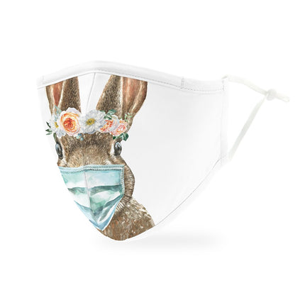 Adult Protective Cloth Face Mask - Bunny Rabbit Theme