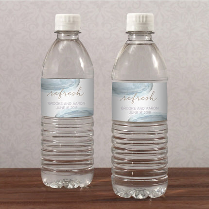 Agate Allure Water Bottle Label (Pack of 50)