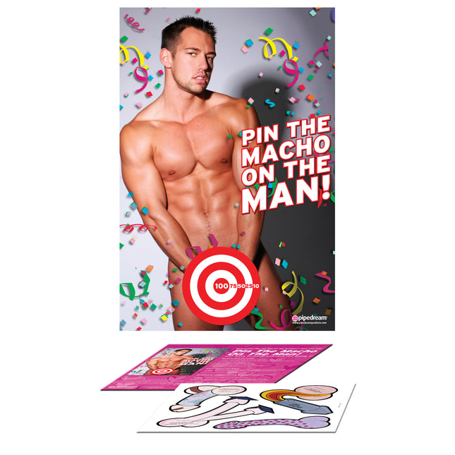 Bachelorette Party Favors Pin the Macho on the Man PD8204-00