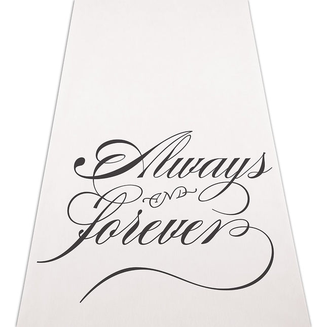 Always and Forever Wedding Aisle Runner