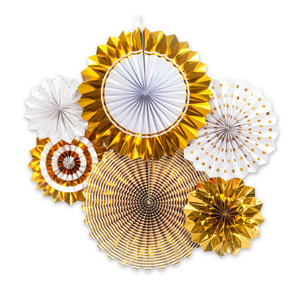 Gold and White Assorted Party Decoration Kit