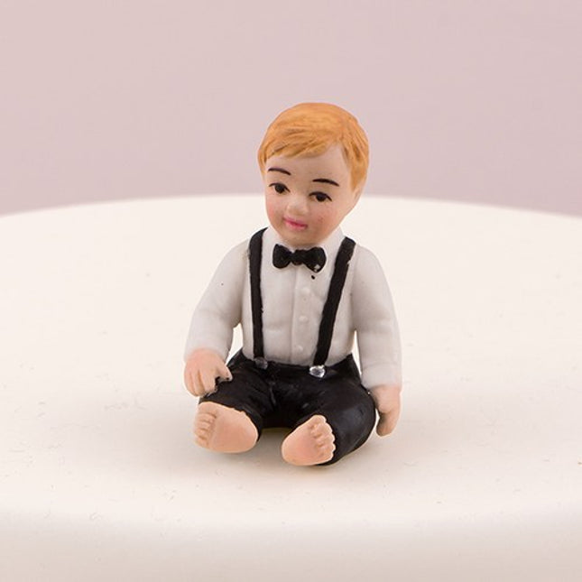Baby Boy Porcelain Wedding Cake Topper
