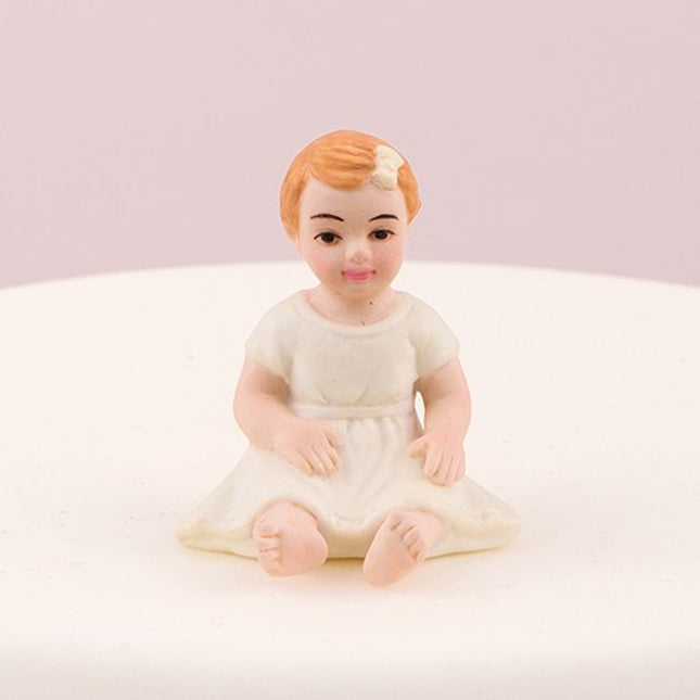 Baby Girl Daughter Porcelain Wedding Cake Topper