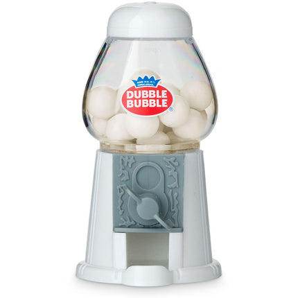 White Mini Gumball Machine Favor with Gumballs