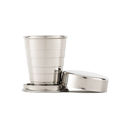 Collapsible Silver Shot Glass Gift Idea