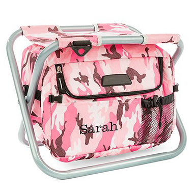 Personalized Pink Camouflage Cooler Chair