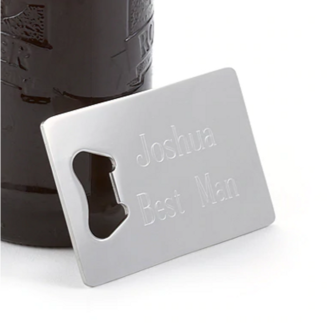 Customized Credit Card Bottle Opener Gift Idea Favor