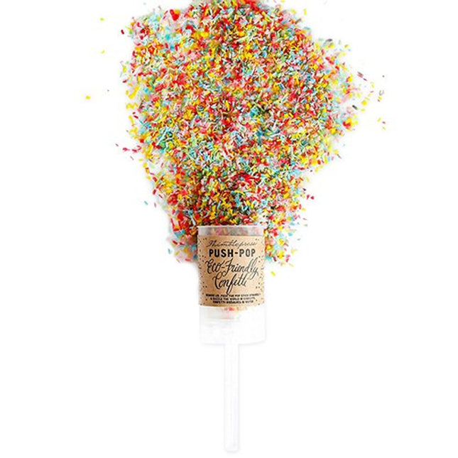 Eco-Friendly Confetti Multi-Color Wedding Reception Party Push-Pop