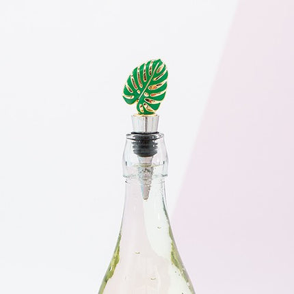 Tropical Leaf Bottle Stopper