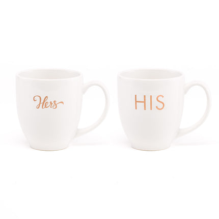 His and Hers Coffee Tea Mug Gift Set
