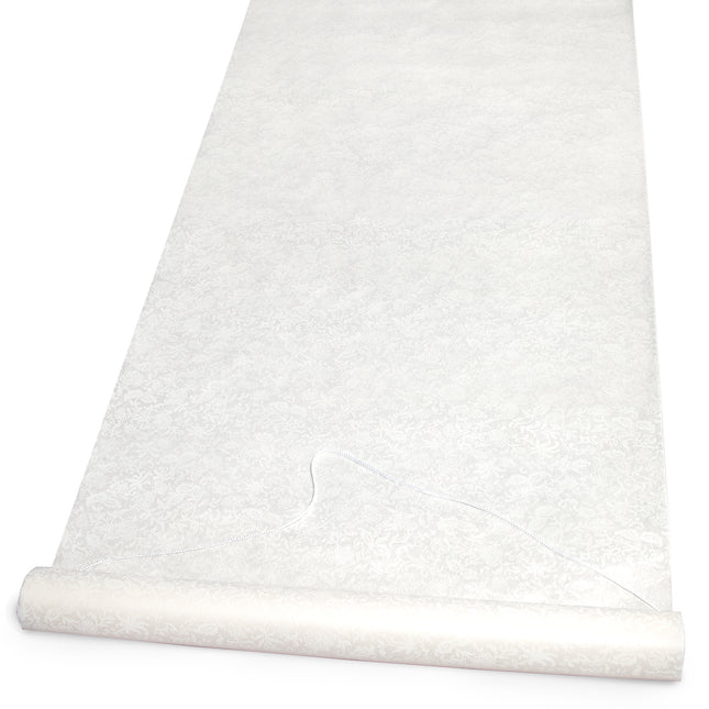 Ivory Floral Wedding Aisle Runner - under $50