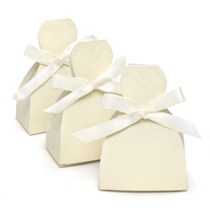 Bridal Gown Dress Favor Boxes (Pack of 25)