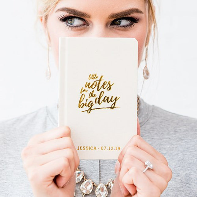 Linen Wedding Vows Pocket Journal