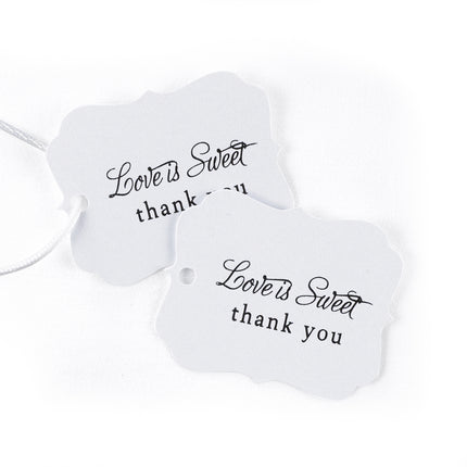 Love is Sweet Wedding Party Favor Thank You Tags