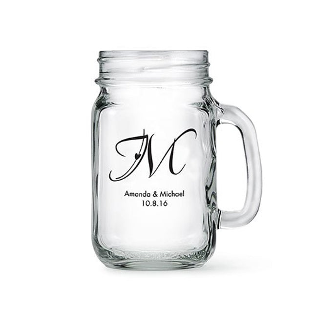 Personalized Mason Jar Party Drinking Glasses