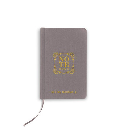Gold Note Book Personalized Wedding Ceremony Vows Pocket Journal