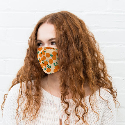 Orange Adult Cloth Face Mask