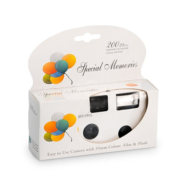 Disposable Camera with Party Balloon Decoration