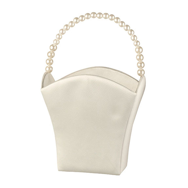 Pearl Handle Flower Girl Basket