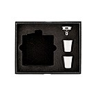Personalized Great Minds Drink Alike Engraved Black Hip Flask with Gift Box