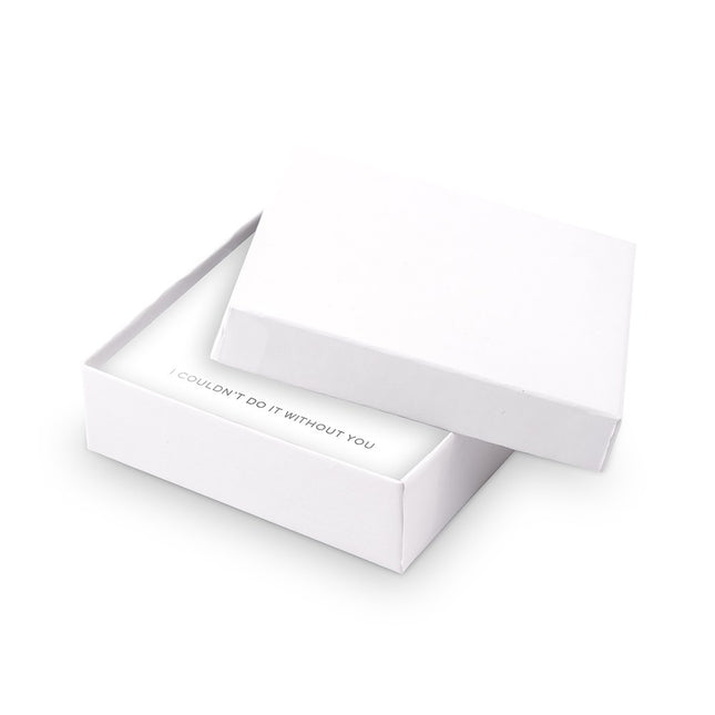 Personalized Swarovski Crystal Wedding Drop Earrings - Couldn't Do It Without You Iridescent