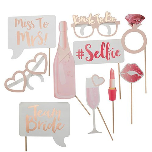 Bachelorette Party Photo Booth Prop Set