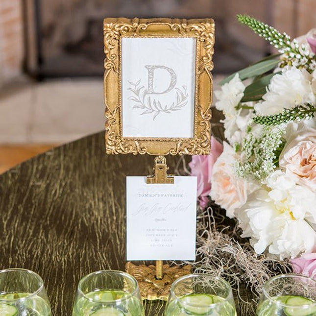 Gold Rectangular Baroque Standing Frame