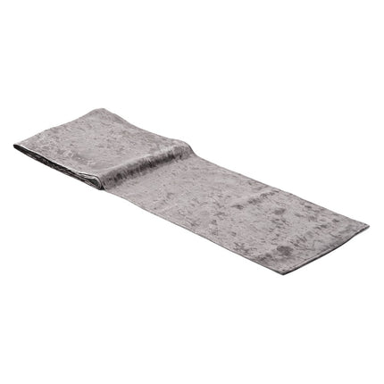 Silver Velvet Table Runner for Weddings and Parties - 108-inches