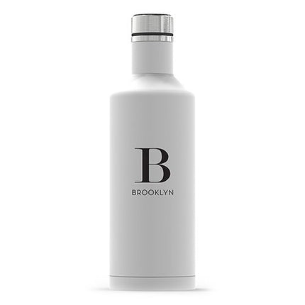 Times Square Travel Bottle - Matte White - Modern Serif Initial Printing