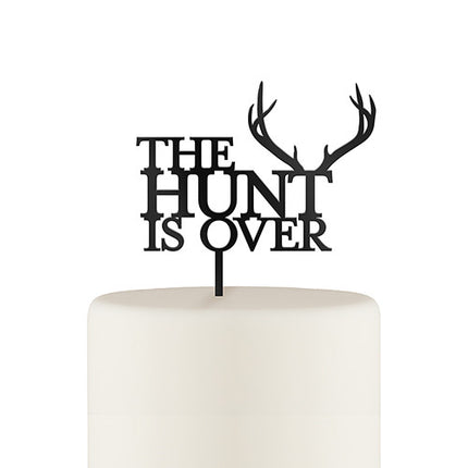 The Hunt Is Over Wedding Cake Topper