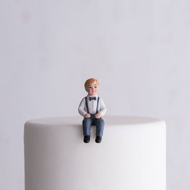 Boy Toddler Child Porcelain Wedding Cake Topper