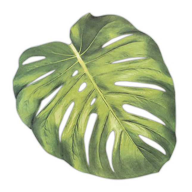 Tropical Leaf Paper Placemat Sheet (Pack of 12)