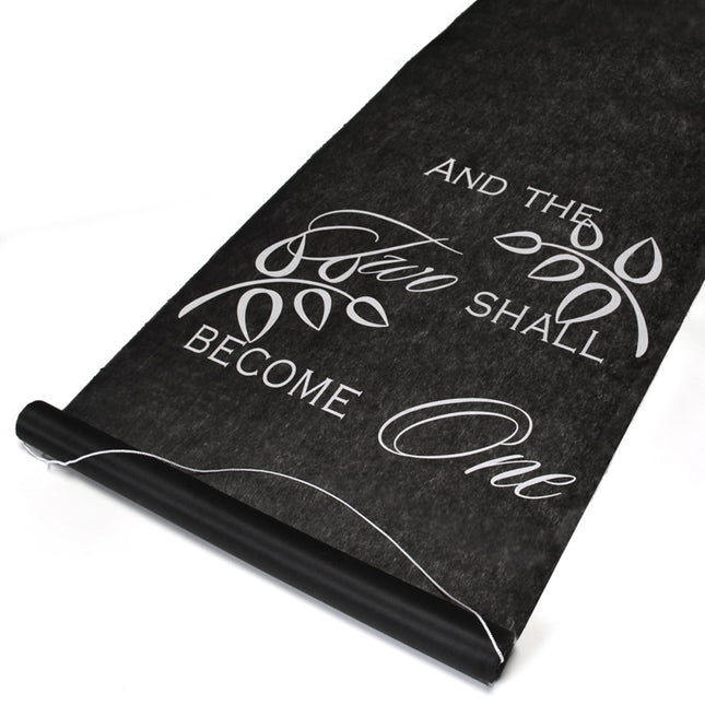 And Two Shall Become One Wedding Aisle Runner