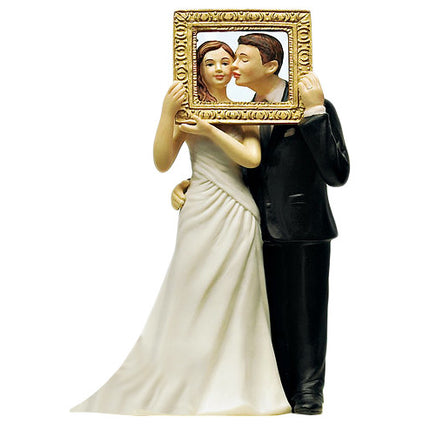 Wedding Cake Top - Picture Perfect Romantic Couple - Light Skin Tone