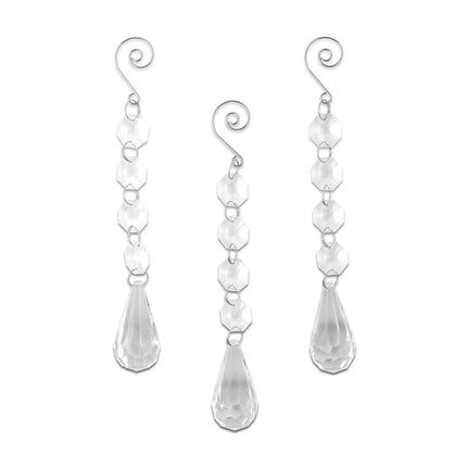 Acrylic Crystal Decorative Drops Wedding Reception Accessory (Pack of 3)