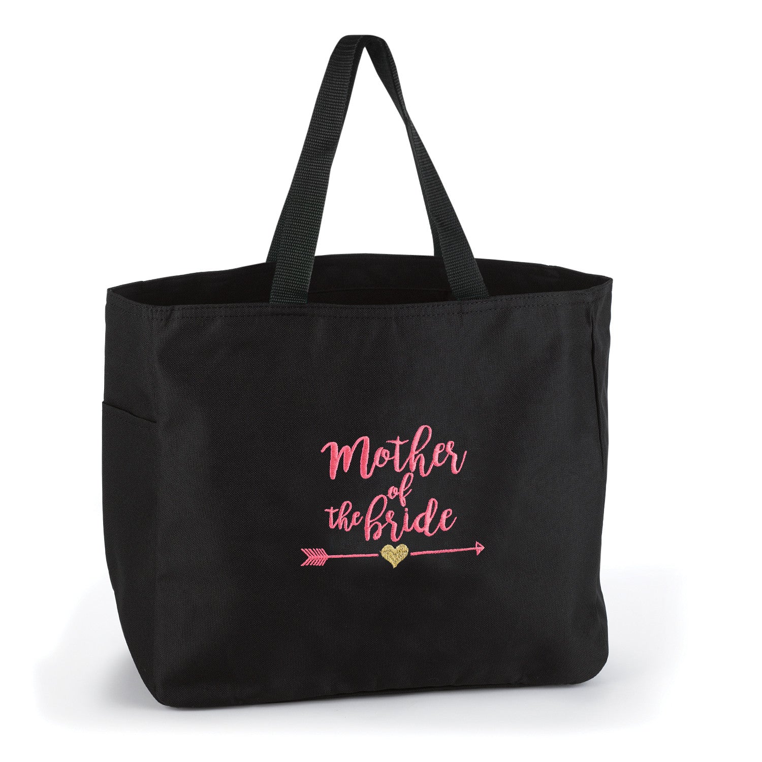 Wedding Party Tribal Tote Bag Black Gold Silver Pink – Butter Be Mine